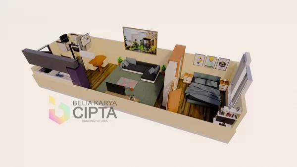 Studio Apartemen Kota Malang